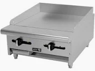 Plancha lisa a gas con placa asber