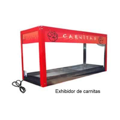 Exhibidor de carnitas dos lobos