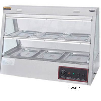 Vitrina caliente 2 niveles migsa