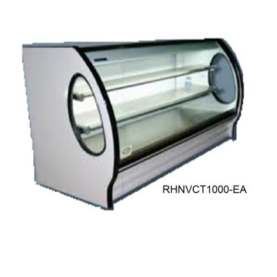 Vitrina cristal curvo esbelta entrep acero inox masser