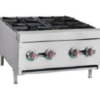 Parrilla comercial a gas 4 y 6 quemadores migsa